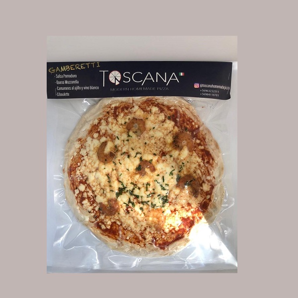 Pizza Toscana Gamberetti Especial Parrilla - Carniceriastore